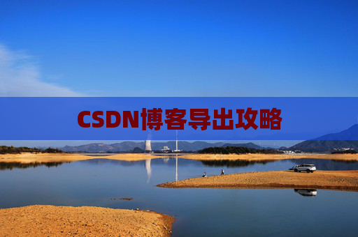 CSDN博客导出攻略